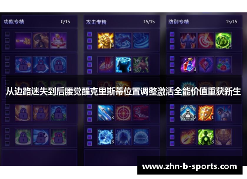 从边路迷失到后腰觉醒克里斯蒂位置调整激活全能价值重获新生